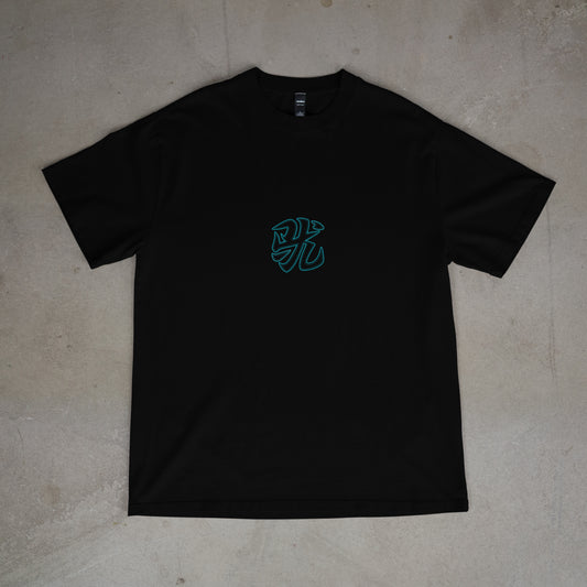 SMOL.TATT SIGNATURE T-SHIRT CYAN